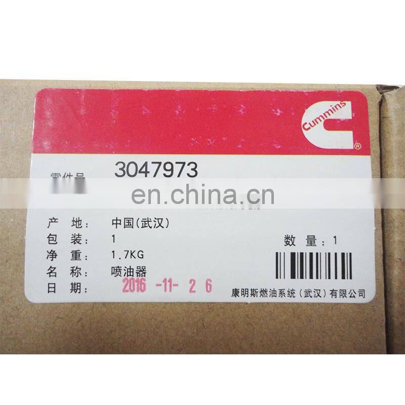 Guarantee Quality diesel engine parts aluminum alloy 3047973 Fuel Injector for truck