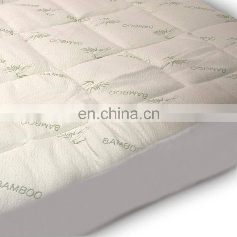 soft home use Poly cotton Quilted mattress pad hotel mattress cover hotel mattress pad Hypoallergenic