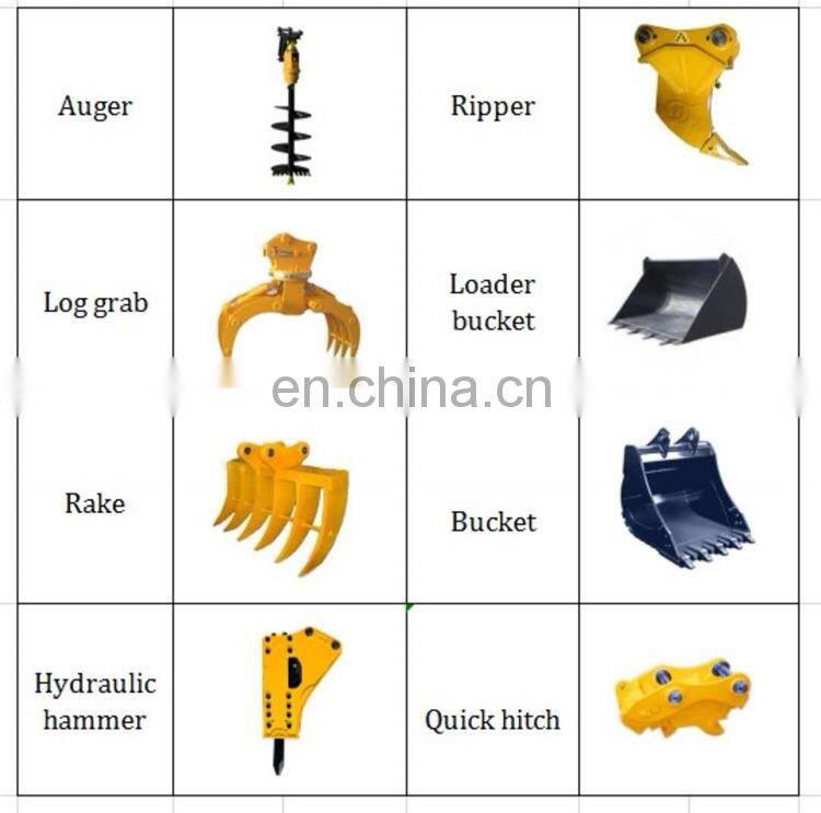 rubber or steel track excavator mini digger trench digger machine for sale