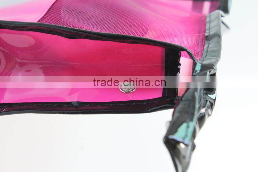 Medium rectangle red rose makeup pouch for cosmetic instruments