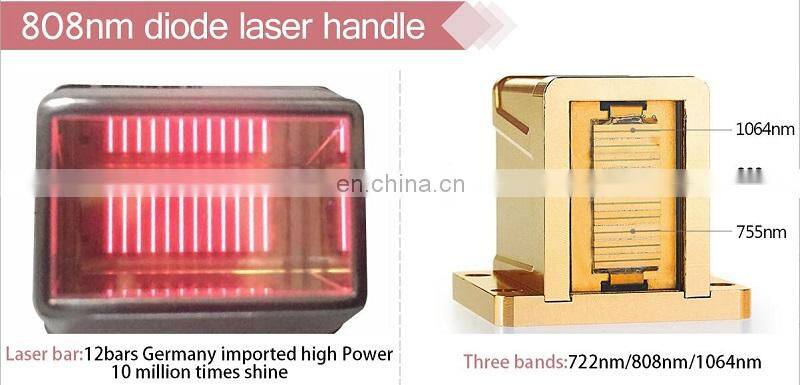 2000w power macro-channel milesman diode laser hair removal machine