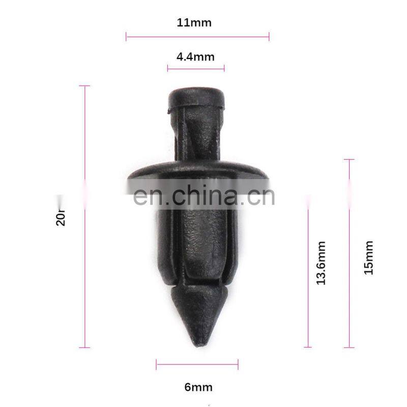 Factory supply  car Plastic Push Clips Auto Plastic  fasteners Car Clips Plastic Rivets