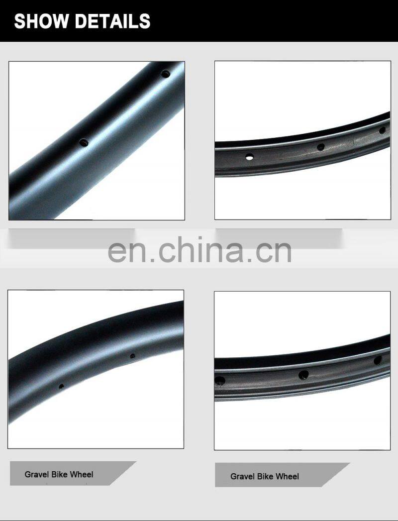 Disc Brake MTB Bike Rim U Shape 27.5ER Carbon Tubular Rim 32mm Width Custom Logo