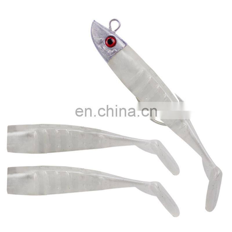 Amazon 8cm 8.5g 3pcs/set Fishing Lure Soft Grubs Plastic Soft Baits Rig Bass Fishing