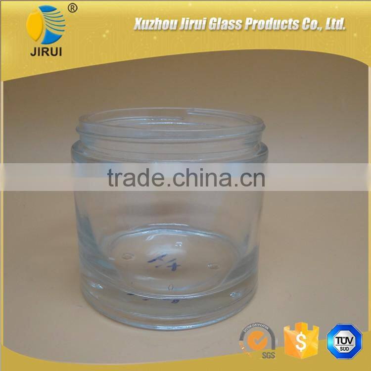500ml big clear glass cream jar for sale