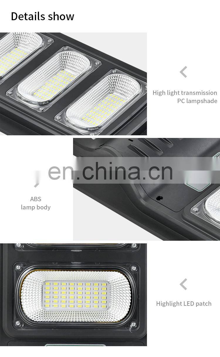 HUAYI New Product Ip65 Waterproof Outdoor 30watt 60watt 90watt 120watt Integrated Led Solar Street Light
