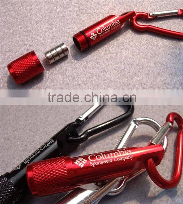 Light with fashion carabiner climbing hook as gift