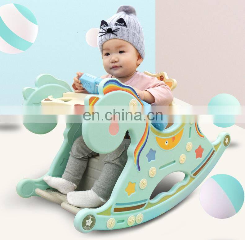 Cheap baby musical toddler walker kids games children plastic unicorn ride on rocking horse for sale