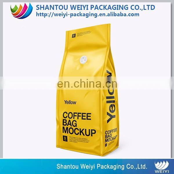 custom packaging stand up pouch 10kg kraft paper packaging coffee bag