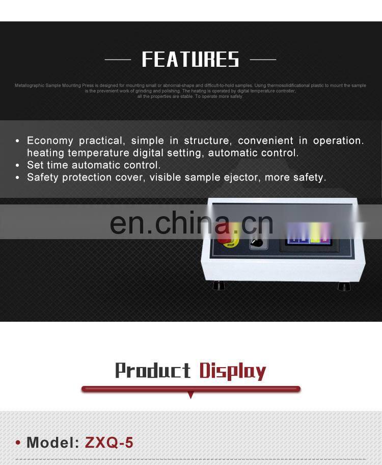 Double-Head Type Metallographic Sample Mounting Press Machine