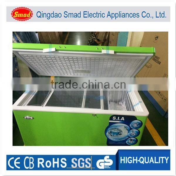 R134a Portable Single solid door Top Open Color mini Chest Freezer