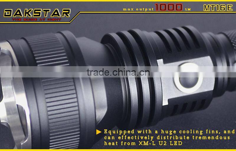 DAKSTAR MT16E XM-L U3 1000LM 18650 Self Defense Side Switch LED Flashlight With CREE