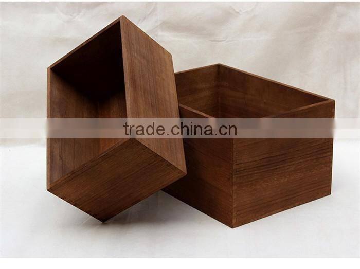 Searun Antique unfinished wood box