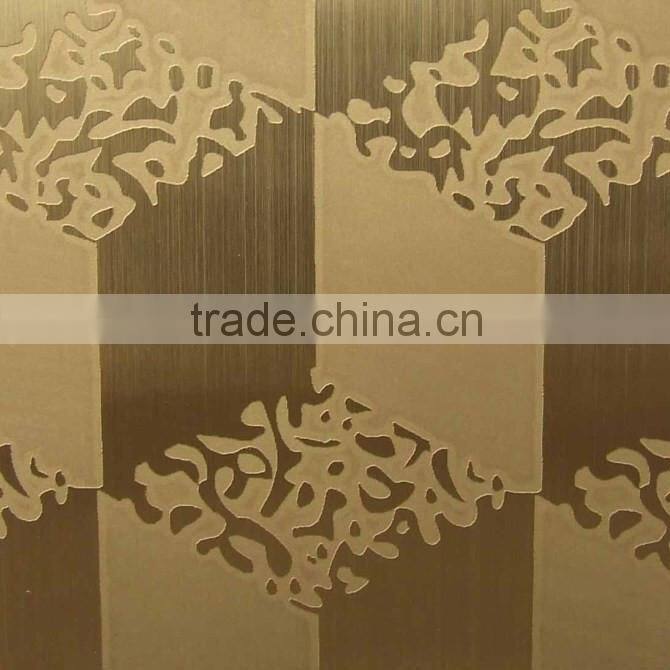 316 high-quality mirror colored etching surface stainless steel