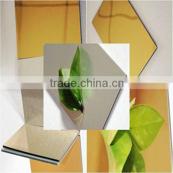 silver mirrored Aluminium Sandwich Panel/Aluminum Composite Panel