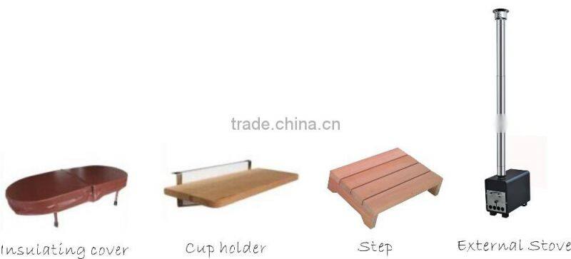 wooden mini one person hot tub freestanding bathtub