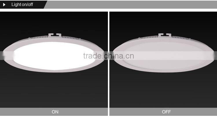 Aluminum Alloy 9W round led panel light