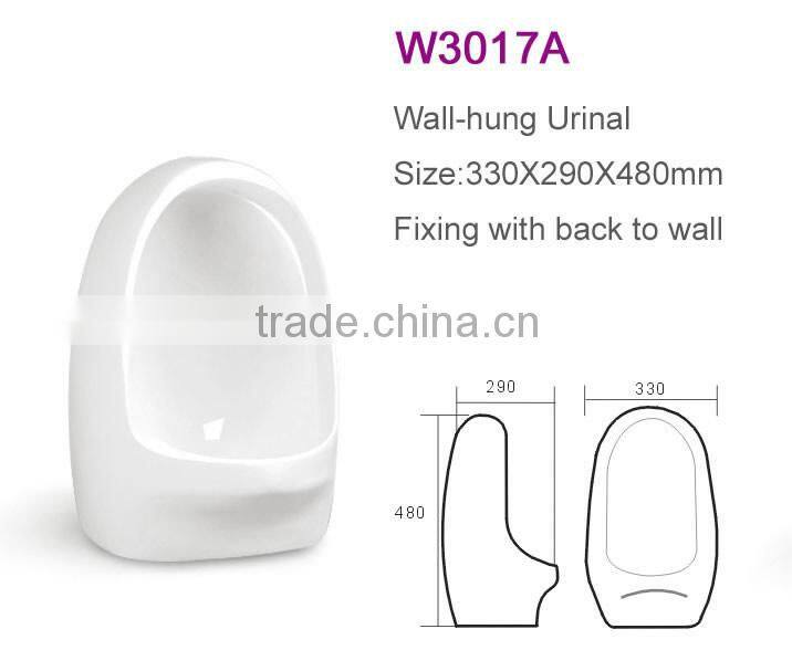 Made in China chinese sanitary wares waterless long men's bathroom corner ceramic small urinal