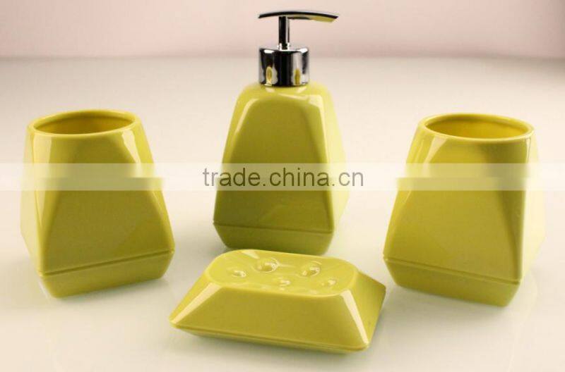Acrylic bathroom accessories set