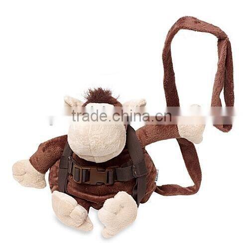 plush baby Harness bag/OEM plush giraffe backpack harness/baby's giraffe backpack harness