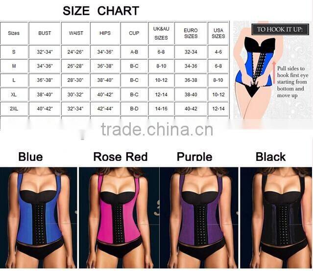 Black Latex Vest Trainer Boyshorts women's body shaper shaperwear