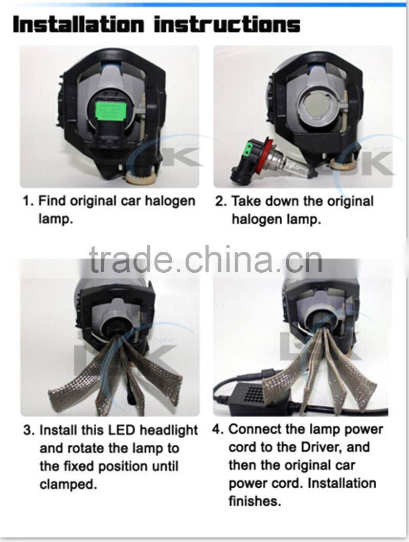 2 years warranty !! hi/lo beam G5 led headlight super brightness auto led h13 6000lm headlamp with 6500k for more safer