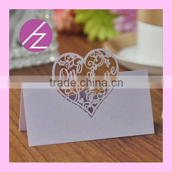Latest Design Laser Cut Place Card Holder Table Seat Card for Wedding ZK-53