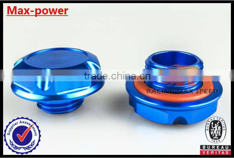 Brand new Suitable for Hyundai M33.6*4*60 aluninum Gredd* car auto fuel tank cap cover MP-CAP-02 blue