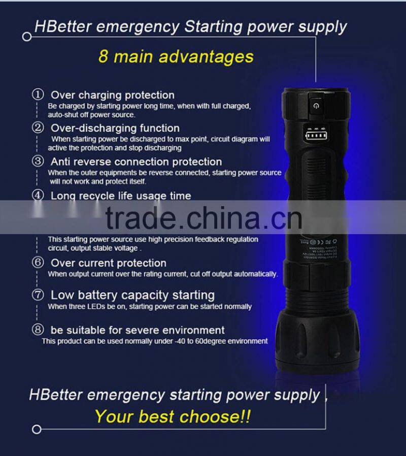 Portable 10000amh multi function jump starter,power bank car jump starter ,auto car jump starter