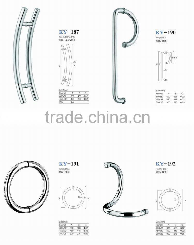 China supplier stainless steel glass door pull handle with high quality