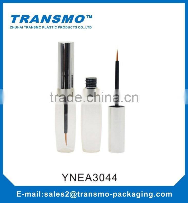 New Design Aluminum Silver Cap and Clear Transparent Bottle Plastic Empty Tube For Mascara