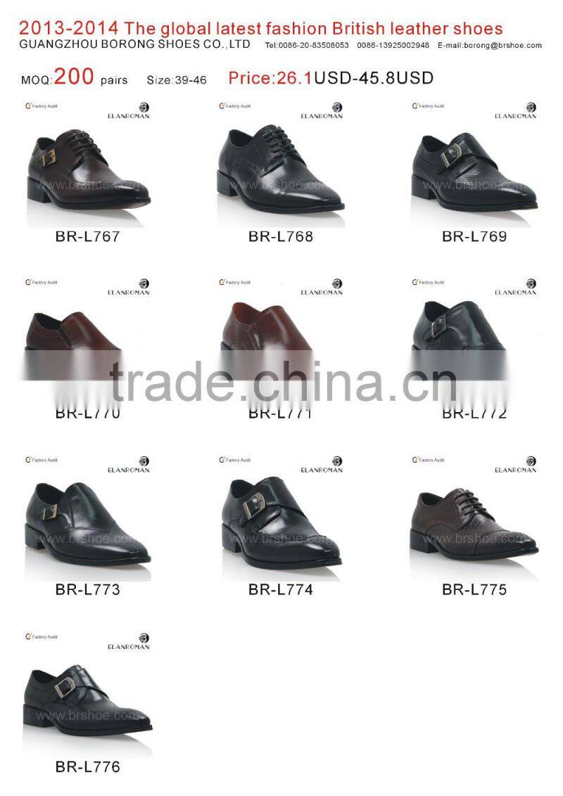 Genuine leather monk shoes for men dress shoes