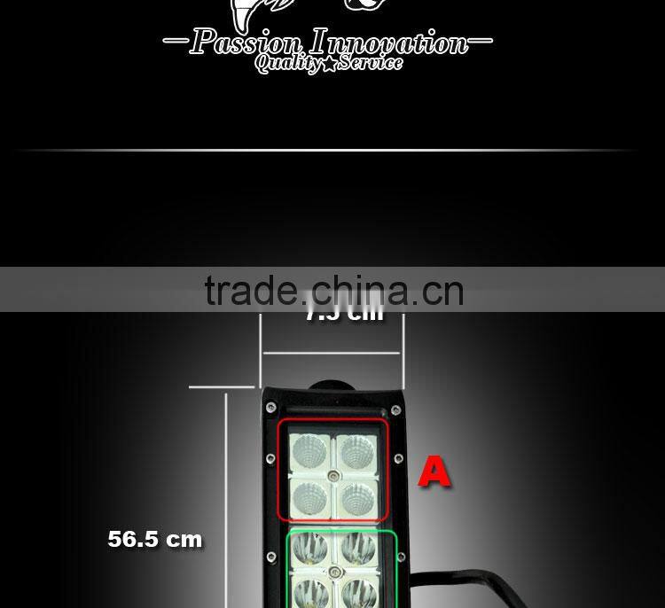 GoldRunhui RH-L0456 New Arrival 120W 10-30V 22inch JEEP Truck Tractor Boat Offroad Curving LED Light Bar Work Light Spot Flood C