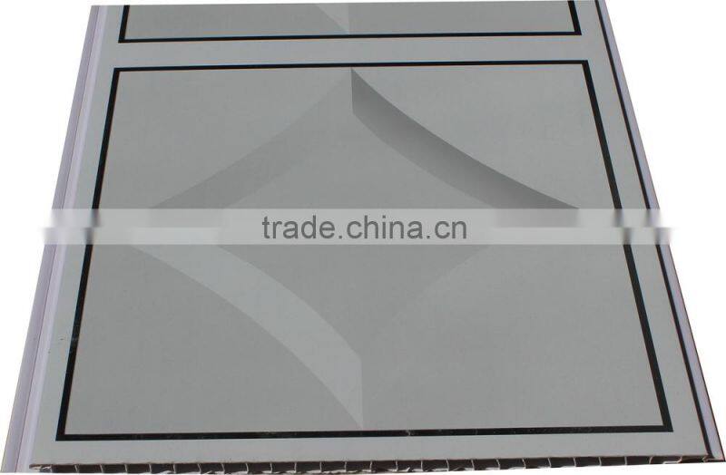 Popular wooden design trasfer printing upvc ceiling panel T040