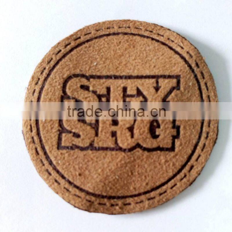 Hot sale custom 2016 leather label for jeans