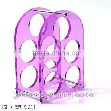 GH-RZ255 Hot sell and high quality acrylic wine display rack, Shatterproof acrylic display rack
