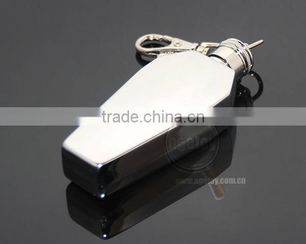 1oz Personalized Coffin Shape Stainless Steel Portable Flagon Kettle Oilcan 28ML Metal Travel Wine Pot Mini Custom Hip Flask