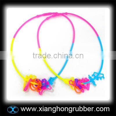 Fancy colorful silicone earring
