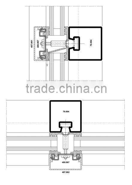 Fire Proof Aluminum Curtain Wall