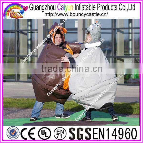 Commercial inflatable suit for interactive games/body inflation suits