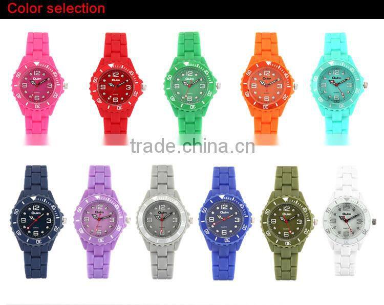 2015 oulm cheap plastic watch, plastic kids digital watches, colorful plastic watch wholesales
