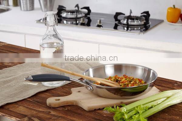 Tri-Ply Stainless Steel korea nonstick frying pan