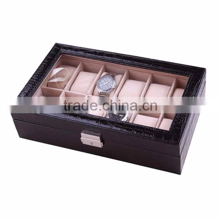 Custom Made 12 Slots Wooden Modern Watch Winder Boxes.
