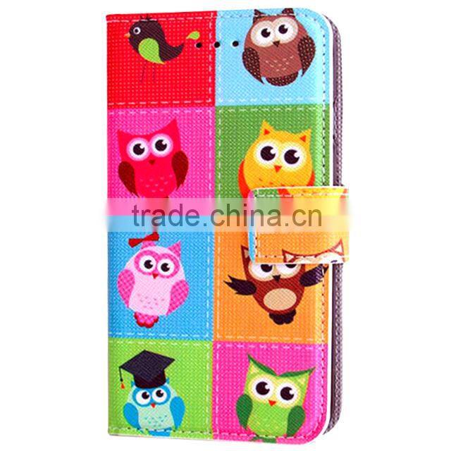 Printed PU Leather Case,Book Magnetic Leather Case For Lenovo S820