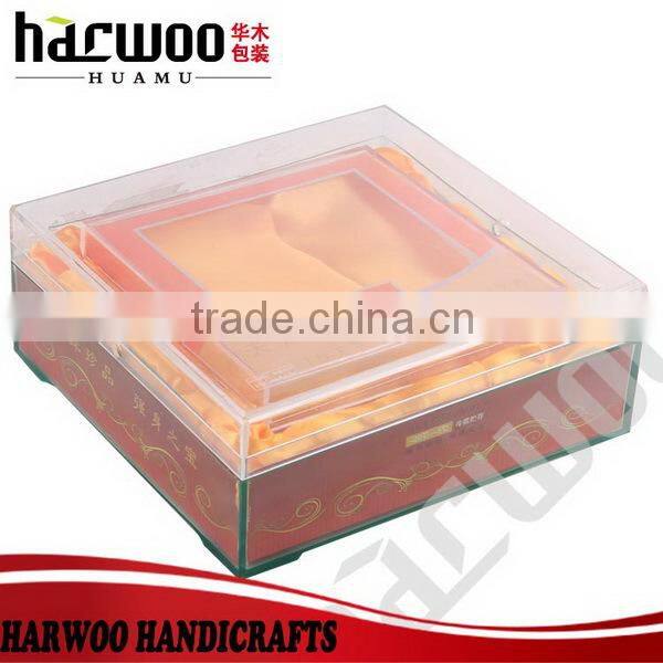 acrylic window jewelry watch display case with lock