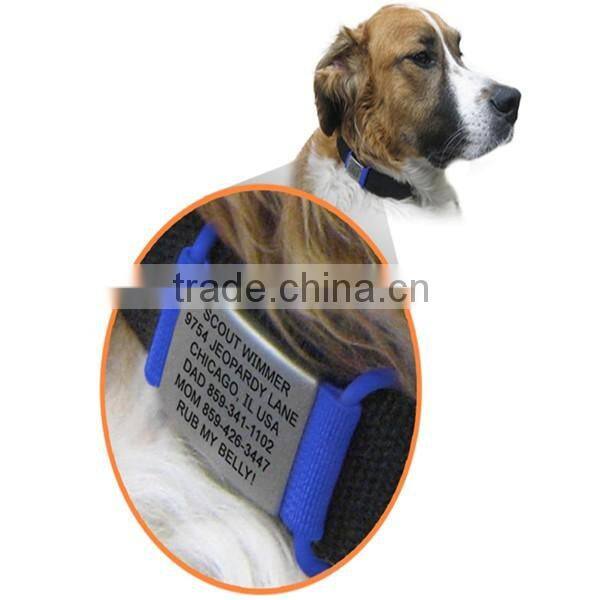 cute pet id tag silicone metal engrave stainless steel pet id