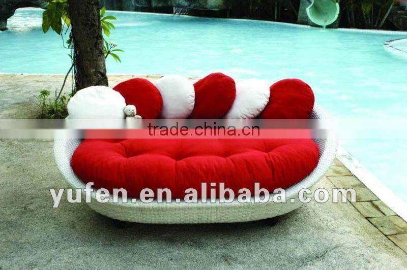 rattan sofa outdoor semi circle furniture sofa