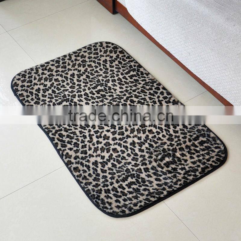 super soft floor mat with mix animal print