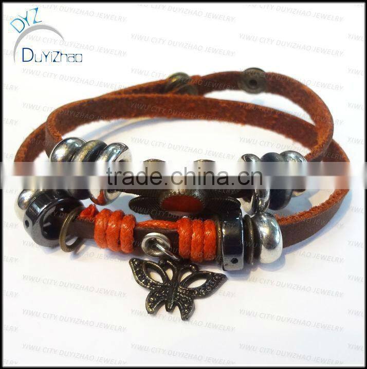 fashion hot sale new arrival spanish leather bracelets real leather bracelet
