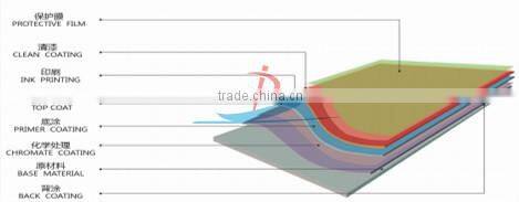 BRICK0701/pre-painted galvanized steel coil/ppgi used in the garden fence,decoration,the wall outside the house made in China